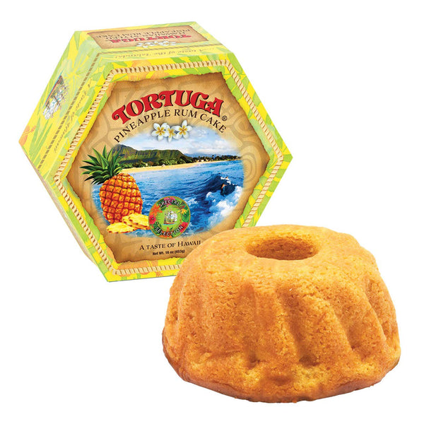 TORTUGA Hawaiian Pineapple Rum Cake - 4 oz Premium Gourmet Gift for Stocking Stuffers, Christmas Gifts, Gift Baskets