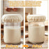 Shimmeroo 5PCS Cotton Sourdough Jar Cover, Reusable Sourdough Bread Proofing Starter Jar Cloth Covers for Most Glass