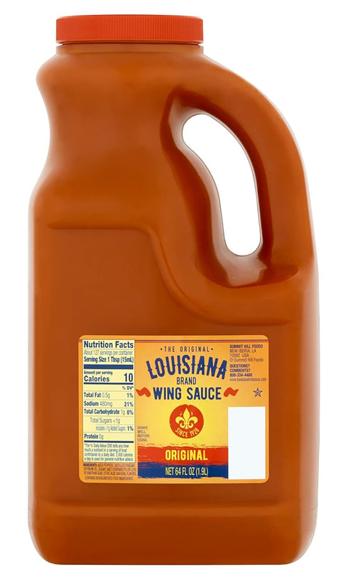 "LOUISIANA" Brand 64 Oz (Pack 2) Louisiana Brand Original Wing Sauce Fl