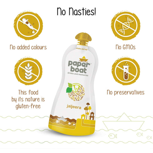 NWIL Summer (Pack 6, 200ml Paper Boat Jaljeera, Refreshing Drink, No Added Preservatives and Colours of each)