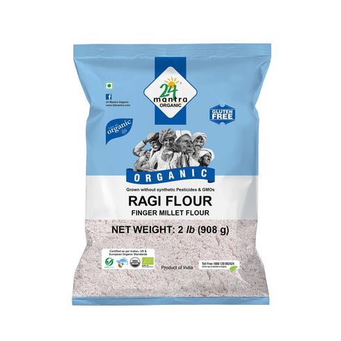 24 Mantra Organic 24 Mantara Organic Flour, Ragi, 2 Pound