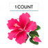 Global Sugar Art Hibiscus Sugar Cake Flower Spray, Hot Pink Hawaiian Cake Flower, 1 Count by Chef Alan Tetreault