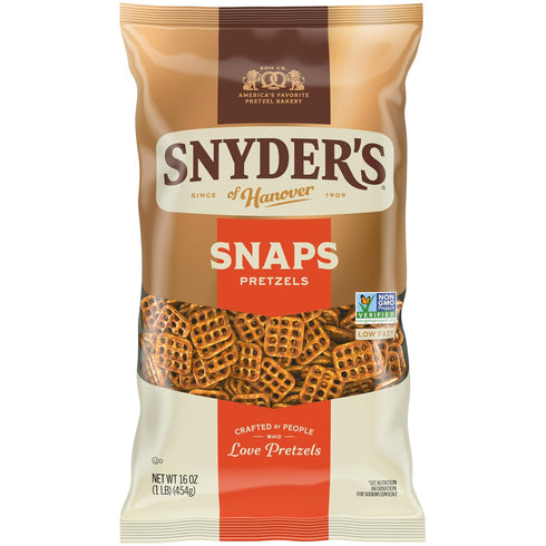 Snyder's of Hanover Snaps Pretzels, 16 Oz Bag