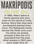 Makripodis Olive Oil 500 ML (16.9 oz) Greek Extra Virgin Olive Oil, Cold Pressed, NO Additives, NO preservatives