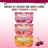 4.3oz 4 Dole Wiggles No Sugar Added Cherry Fruit Juice Gels Snacks, Total Cups, Gluten & Dairy Free, Bulk Lunch Snacks