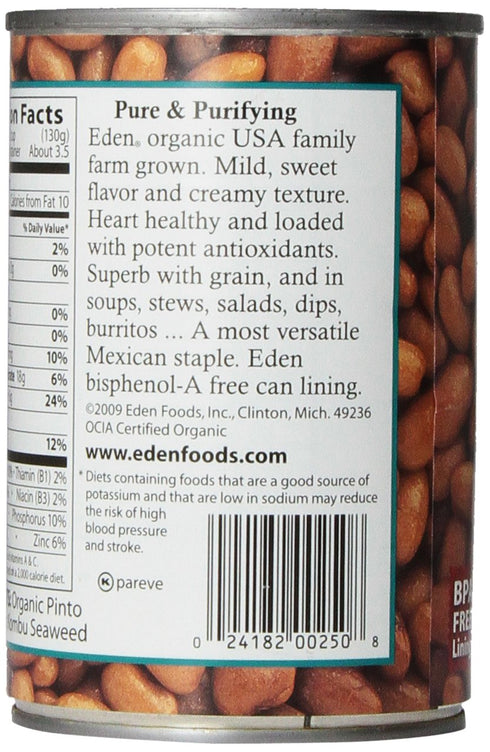 15 oz Eden Foods Organic Pinto Beans