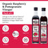 100% 16.9 Oz (Pack 2) De La Rosa Organic Raspberry & Pomegranate Vinegar, Raw & Unfiltered, Vegan, Gluten Free