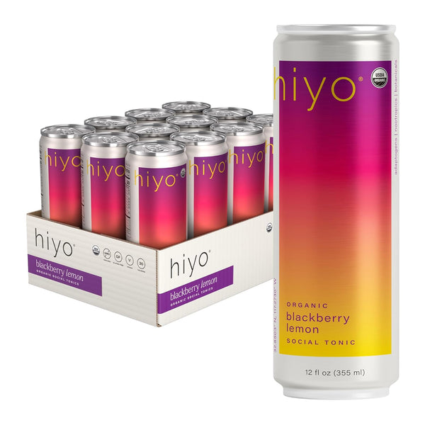 Hiyo Organic Social Tonic - Blackberry Lemon, 12 Pack - N.A. Functional
