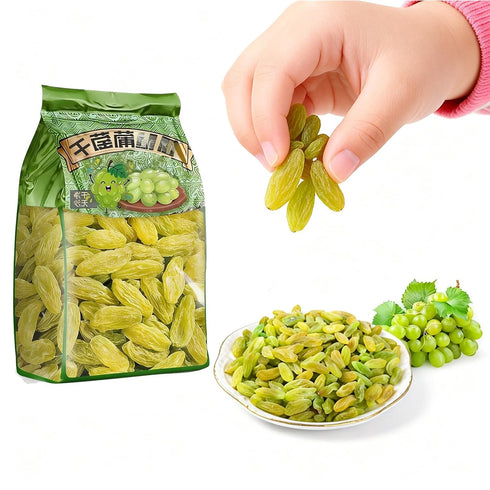 KLYso 500g Premium Soft Green Raisins | Naturally Dried, Ready-to-Eat Snack | No
