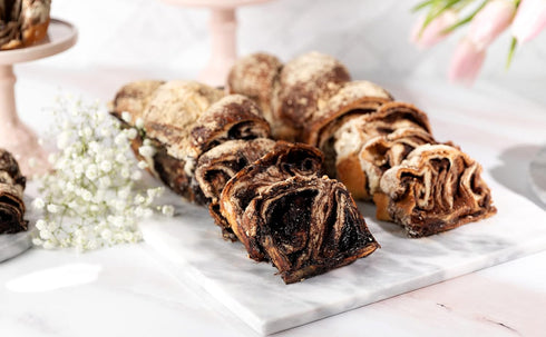 16 oz, Cinnamon Bread | Babka Cinnamon Cake | Traditional Babka Bread | Kosher & Nut Free | Baked Fresh Daily | Sterns