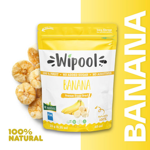 Frozen, (Pack 12, Wipool Snacks Freeze-Dried Fruit Slices, Dehydrated Fruits for Baking and Snacks, Perfectly So