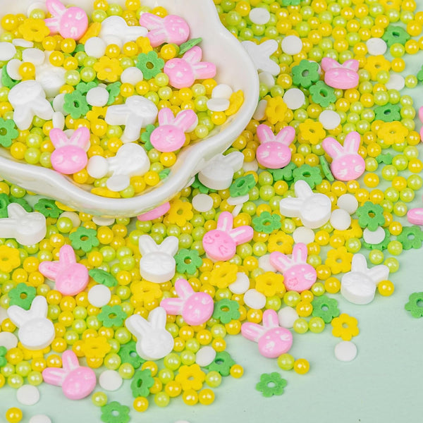 Twisweet Easter Sprinkles, Bunny Rabbit Sprinkles for Cake Decorating, Edible Pastel Color