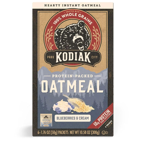 Generic Protein-Packed Blueberries and Cream Instant Oatmeal, 1.76 oz, 6 Packets (Pack of
