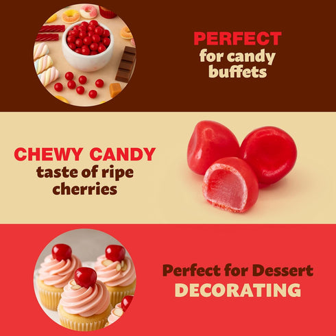 2-Pound Pack Cherry Sours | | Chewy Sweets | Old-Fashioned Delights
