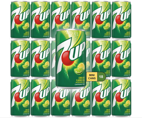 WEST END FOODS LANCASTER, PA WSNE 7Up Lemon Lime Mini Soda Cans, 7.5 oz Soft Drinks Bulk Snacks