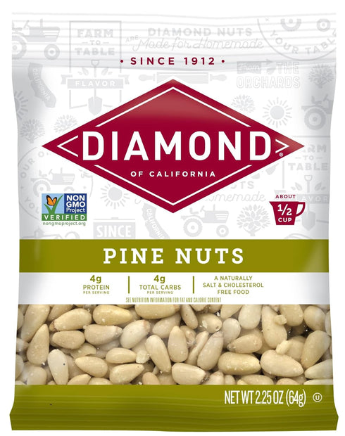 Diamond of California Shelled Pine Nuts, Raw Unsalted Pine Nuts for Pesto,