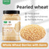 1000g 35.27oz Pearl Wheat | / | PoetrySeptember Hulled Wheat Kernels Germ-Retained for Added Nutrition, Ideal