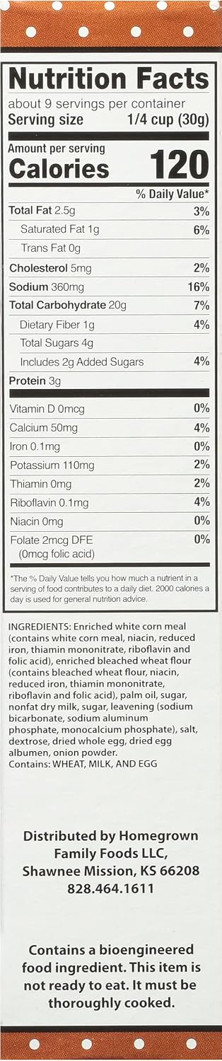 10 (Pack 6) Kentucky Kernel Old Fashion Cornbread Mix, Ounce