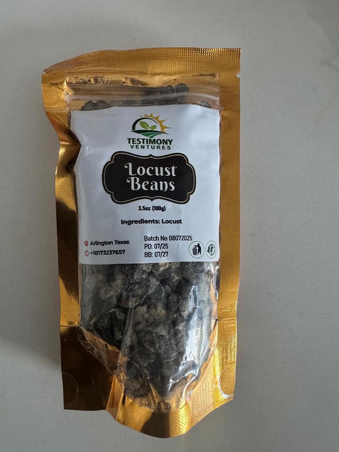 Generic 200g Testimony Fresh Dehydrated Locust Beans (IRU)