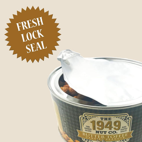 The 1949 Nut Co. 20 oz., Butter Toffee Candied Virginia Style Peanuts | Oil Roasted Fried with a Unique Crispy Crunch