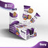 6g 5g 1.5oz (8 Pack) Berg Bites Plant-Based Almond Butter & Jelly Bites, Vegan, Gluten-Free, Protein, Fiber, Energy