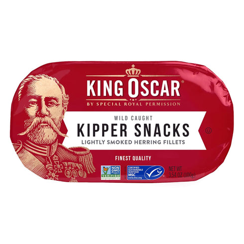 King Oscar Kipper Snacks, 3.54 Ounce Cans (Pack of 1), Lightly Smoked