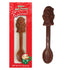 Albert's Pack 3 Belgian Milk Chocolate Hot Cocoa Stirring Spoons Assorted Holiday Characters, Christmas Stocking