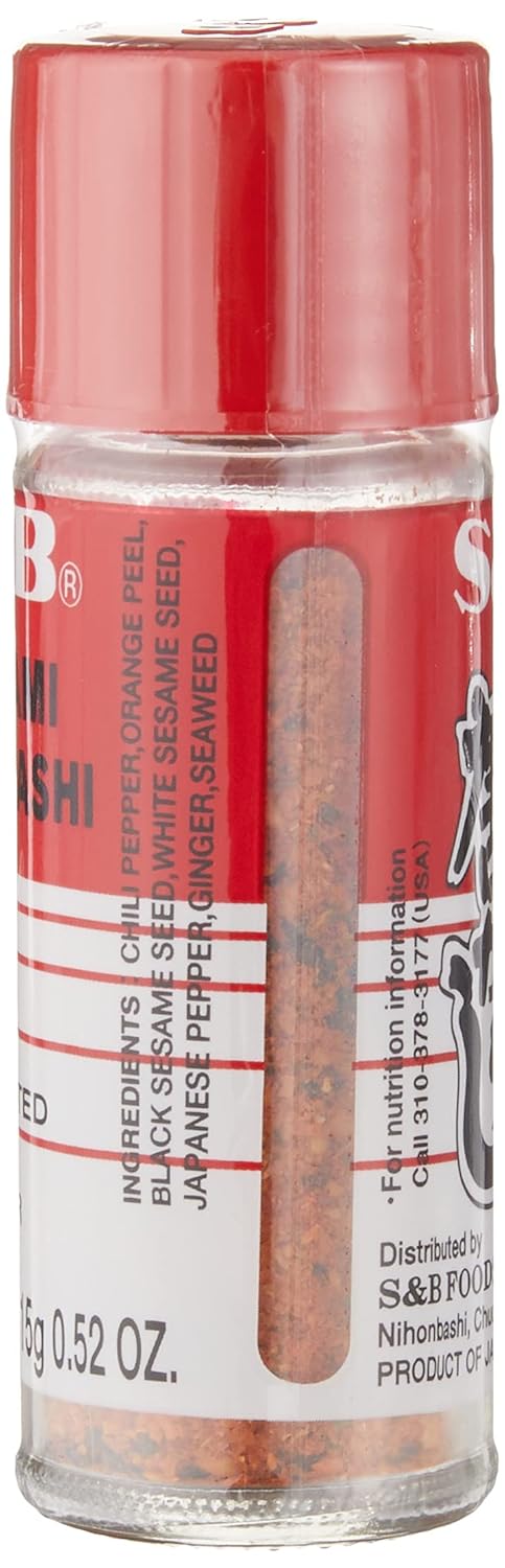 S&B Shichimi Seven Spice Chili Pepper, 0.52 Oz