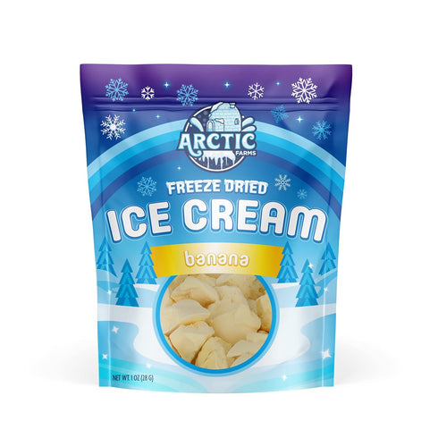 Pack 8 Arctic Farms Freeze Dried Ice Cream that Does Not Melt (Variety of Flavors)
