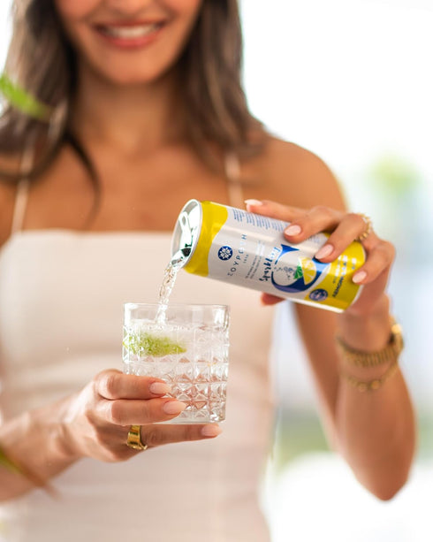 Souroti 1000 6-Pack, 330ml Sparkling Lemon & Lime Flavored Carbonated Mineral Water Refresh & Unwind | Naturally