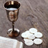 1 1/8" Pack 100 Communion Altar Bread Whole Wheat Cross Design of Host