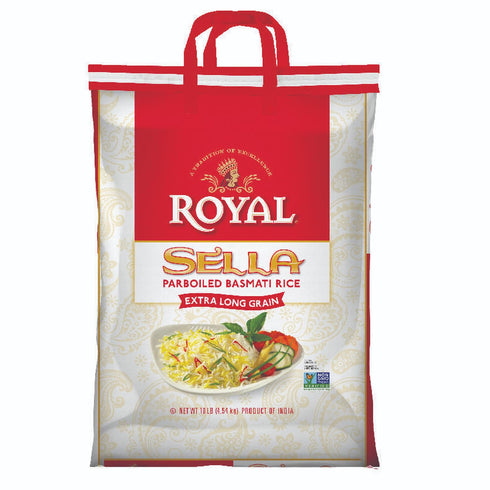 Royal Chef's Secret Sella Basmati Rice - Authentic Extra Long Grain Parboiled