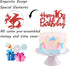 Red Glitter Happy 16th Birthday Cake Topper, Sixteen Sign Cake Topper, Cheers to 16 Years Party Supplies