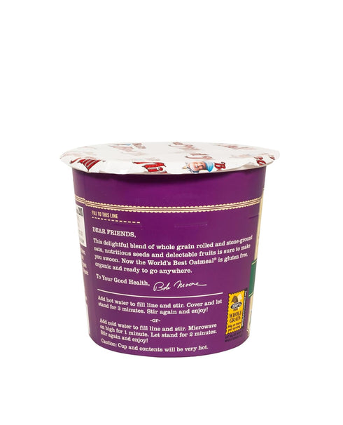 1 (Pack 12)- Bob's Red Mill Organic Oat Cup, Fruit & Seed, cup of Non GMO, Whole Grain, Kosher