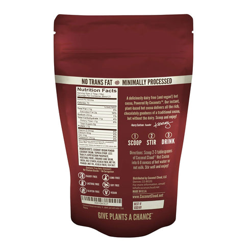 12 oz Coconut Cloud: Dairy-Free Instant Hot Cocoa Mix | Vegan, Natural, Delicious, Creamy Chocolate (Made in Colorado