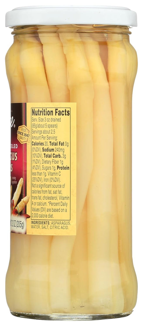 11.6oz (Pack 1) Reese All White Peeled Asparagus Spears