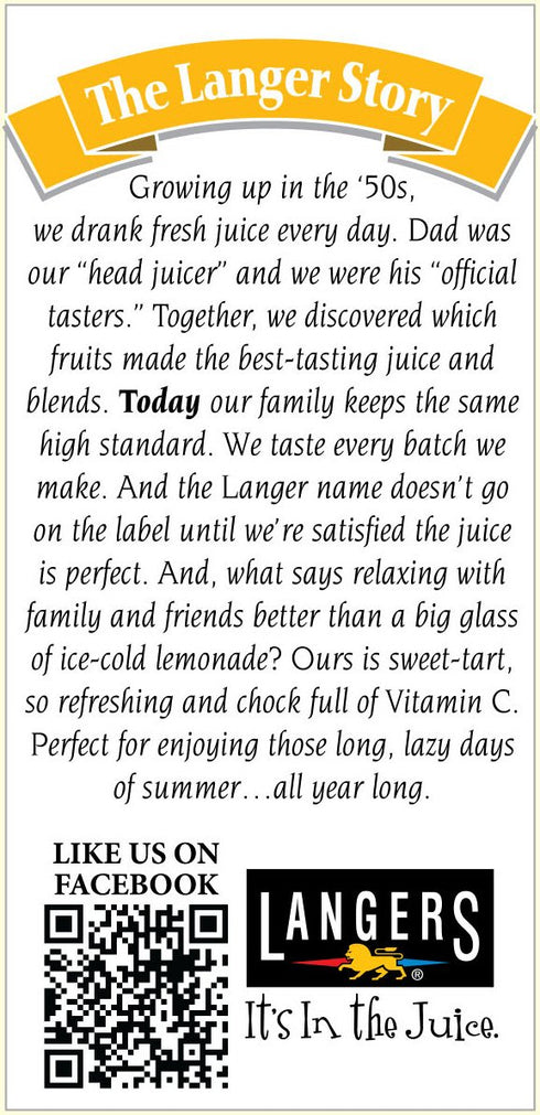 64 Oz (Pack 8) Langers Juice, Lemonade, Fl