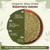 100% Albania (8 Pack) Organic Way Dried Rosemary Leaves Whole Herb - Herbal Tea & Culinary Use | European Wild-Harvest
