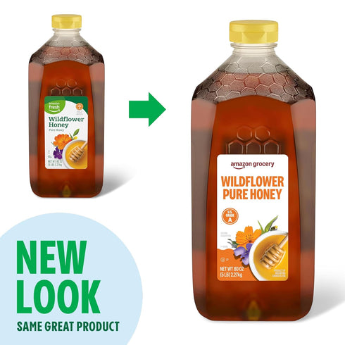 80 Oz Amazon Grocery, Wildflower Pure Honey