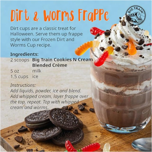 3.5 (Pack 1) Big Train Cookies N Cream Blended Crme Beverage Mix, Pound