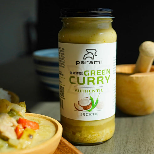 16 OZ (Pack 1, Parami Thai Curry Sauce Size (Gluten Free, Dairy Free, Nut Free) of Green)