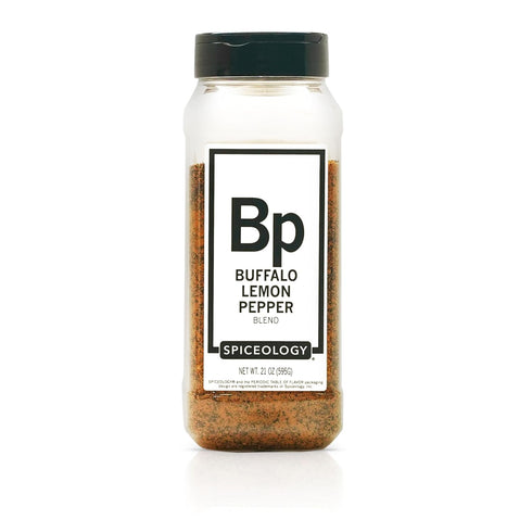 Spiceology Buffalo Lemon Pepper Seasoning Spicy & Tangy Spice Blend with Cracked
