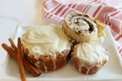 15.2 oz Mom's Place Gluten-Free Cinnamon Swirl Bun or Cinnamon Roll Mix, Vegan, Nut Free, Dairy Free & Soy Free