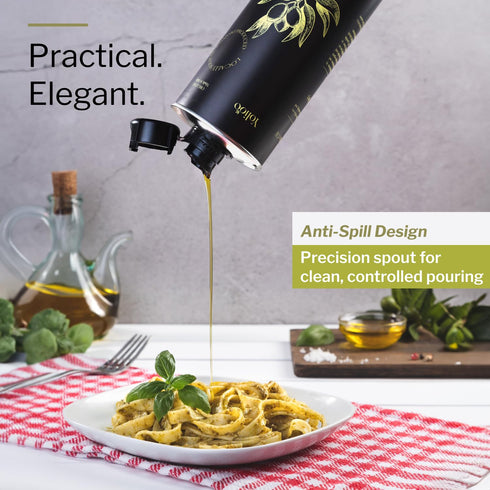 Yolioo 100% (26.4oz) Italian Organic Olive Oil Extra Virgin | Polyphenol Rich Extra Virgin Olive Oil Cold Pressed EVOO