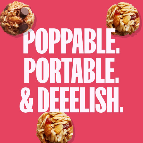 Pack (28 Count) MadeGood Granola Bites Chocolate Chip & Strawberry Variety Gluten Free and Organic Snacks