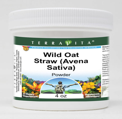 Terravita Wild Oat Straw (Avena Sativa) Powder (4 oz, ZIN: 511667) - 3