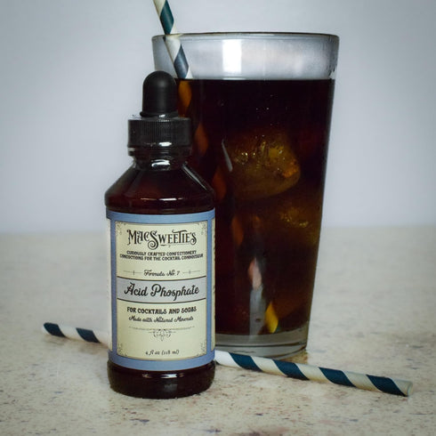 MacSweetie's 4 Acid Phosphate for Drinks, Cocktails & Sodas - Small Batch, Artisan Mixer with Natural Minerals - Adds