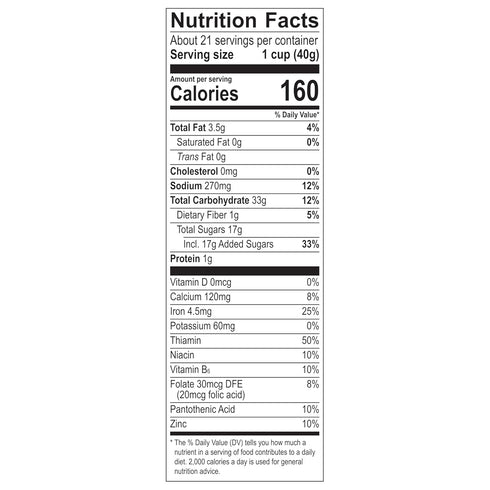 30 OZ Malt-O-Meal S'mores Breakfast Cereal, with Honey Graham Squares, Chocolatey Puffs and Marshmallow Bits, Large