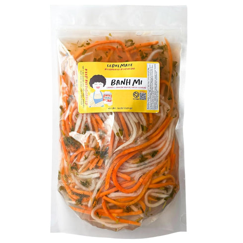 Seoulmate Banh Mi Pickle 3.5 lb, Sweet & Tangy Pickled Carrots and Daikon