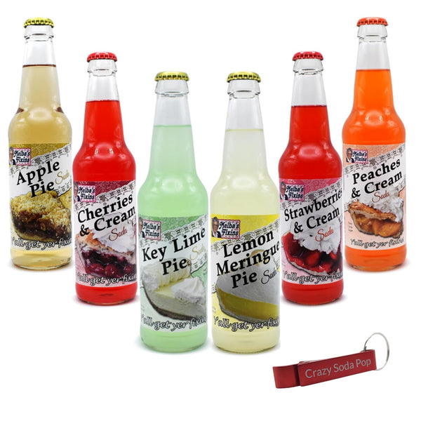 Generic Melba's Fixins Soda | 6 Pack of Unique Pie Flavored Soda Pop